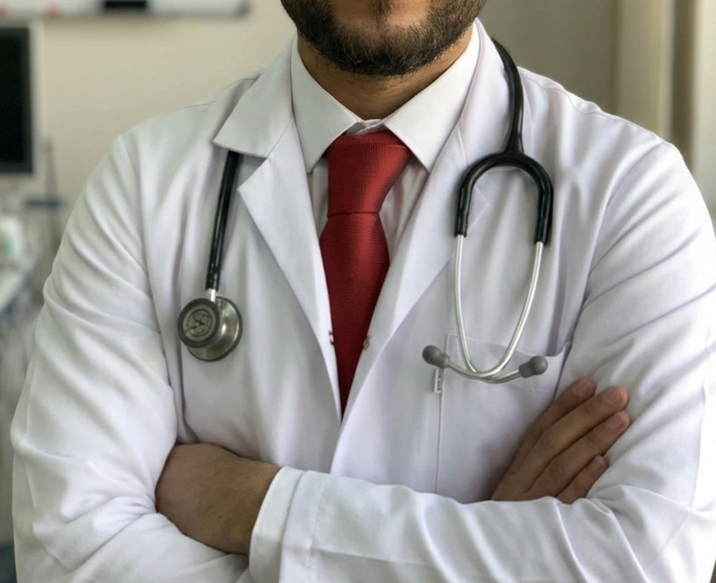 Mayfair Health Group clinician reviewing patient notes in a modern UK consulting room